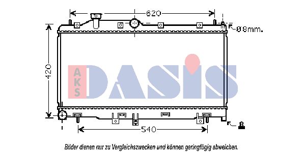 AKS DASIS Radiators, Motora dzesēšanas sistēma 350038N